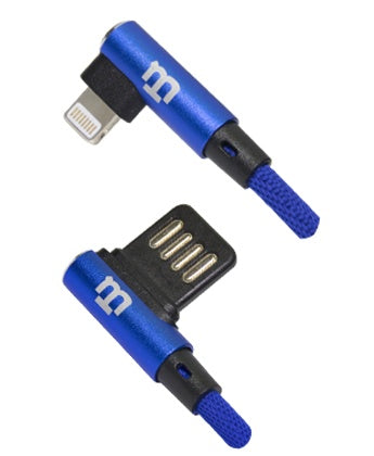 Cable Blackpcs (Ca-Lateral) Tipo Lightning Azul 100 Cm 2a (Cablpl-2)