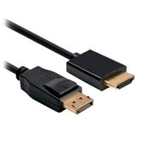 Cable Brobotix Displayport A Hdmi V1.2 2.0 Metros, Negro