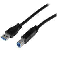 Cable Certificado 2 Metros Usb 3.0 Super Speed Ss Usb B Macho A Usb A Macho Adaptador Para Escáner Impresora - Negro - Startech.Com Modelo Usb3cab2m