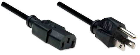 Cable Corriente Cpu, Mon-Pared Manhattan 1.8 Metros Bolsa 300179