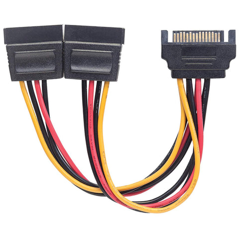 Cable Corriente Manhattan Interno Hdd Sata 1 Macho - 2 Hembra 354554
