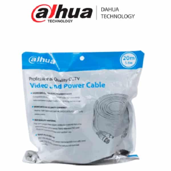 Cable Dahua De 20 Metros Armado Para Video Y Energía, 4k(Dh-Pfm942i-20-5)