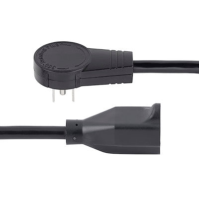 Cable De 1.8 Metros De Extension De Alimentacion - Cable Alargador De Corriente Rotativo Plano De 360deg - Nema 5-15p A Nema 5-15r - Startech.Com Modelo, Rtpac1016
