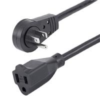 Cable De 1.8 Metros De Extension De Alimentacion - Cable Alargador De Corriente Rotativo Plano De 360deg - Nema 5-15p A Nema 5-15r - Startech.Com Modelo, Rtpac1016