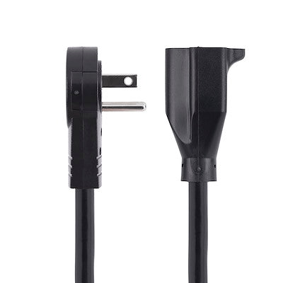 Cable De 1.8 Metros De Extension De Alimentacion - Cable Alargador De Corriente Rotativo Plano De 360deg - Nema 5-15p A Nema 5-15r - Startech.Com Modelo, Rtpac1016
