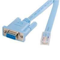 Cable De 1.8 Metros Para Gestion De Router Consola Cisco Rj45 A Serial Db9 - Rollover - Macho A Hembra - Startech.Com Modelo, Db9concabl6