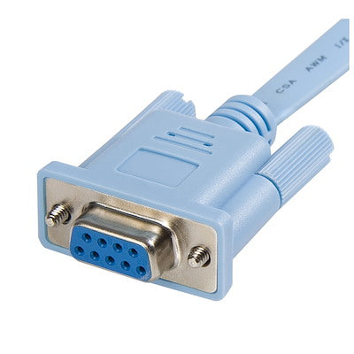 Cable De 1.8 Metros Para Gestion De Router Consola Cisco Rj45 A Serial Db9 - Rollover - Macho A Hembra - Startech.Com Modelo, Db9concabl6