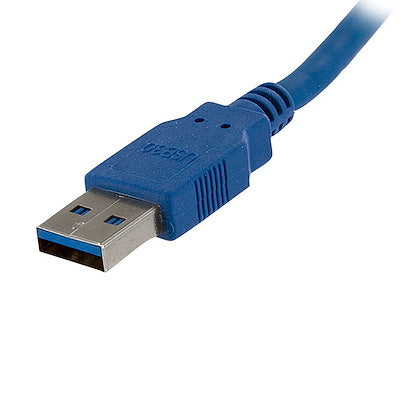 Cable De 1 Metro De Extensión Alargador Pasivo Usb 3.0 Superspeed - Macho A Hembra Usb A - Extensor - Azul - Startech.Com Modelo, Usb3sext1m