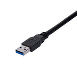 Cable De 1 Metro De Extension Alargador Pasivo Usb 3.0 Superspeed - Macho A Hembra Usb A - Extensor - Negro - Startech.Com Modelo, Usb3sext1mbk