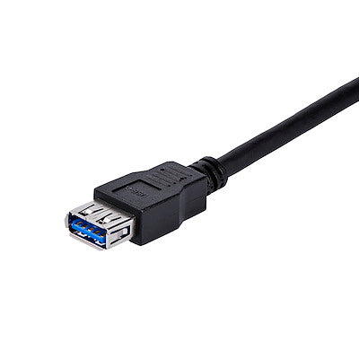 Cable De 1 Metro De Extension Alargador Pasivo Usb 3.0 Superspeed - Macho A Hembra Usb A - Extensor - Negro - Startech.Com Modelo, Usb3sext1mbk