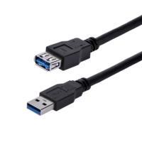 Cable De 1 Metro De Extension Alargador Pasivo Usb 3.0 Superspeed - Macho A Hembra Usb A - Extensor - Negro - Startech.Com Modelo, Usb3sext1mbk