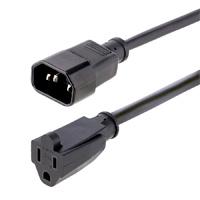 Cable De 1 Metro De Extension De Alimentacion Para Computadoras, Iec 320 C14 A Nema 5-15r, 10a 125v, Alargador - Startech.Com Modelo, 1415r-3f-Power-Cord