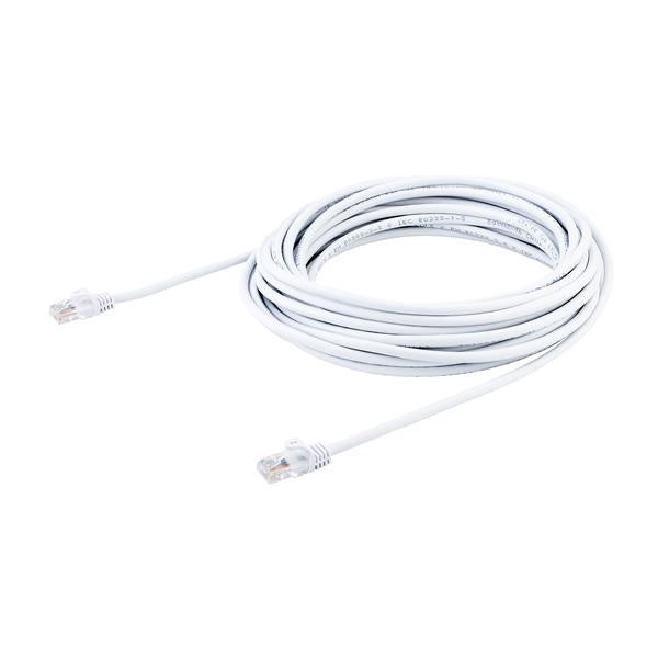 Cable De 10 Metros Blanco De Red Cat5e Ethernet Rj45 Sin Enganches - Latiguillo Snagless - Startech.Com Modelo, 45pat10mwh