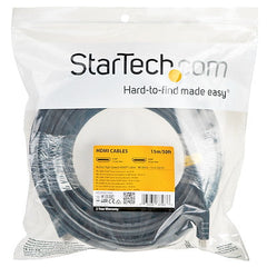 Cable De 15 Metros Hdmi Con Ethernet De Alta Velocidad Activo 4k - Cable Hdmi Cl2 Para Instalacion En Pared  - Startech.Com Modelo, Hd2mm15ma