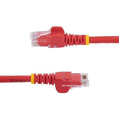 Cable De 15 Metros De Red Gigabit Ethernet Utp Patch Cat6 Cat 6 Rj45 Snagless Sin Enganches - Rojo - Startech.Com Modelo, N6patc15mrd