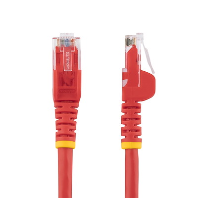 Cable De 15 Metros De Red Gigabit Ethernet Utp Patch Cat6 Cat 6 Rj45 Snagless Sin Enganches - Rojo - Startech.Com Modelo, N6patc15mrd