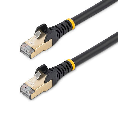 Cable De 2 Metros Cat6a Ethernet Negro - Cable De Red 10gb Cat6a Snagless Blindado Rj45 Poe De 100w - 10gbe Con Certificacion Ul, Tia - Startech.Com Modelo, C6aspat7bk