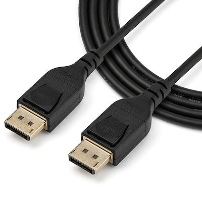 Cable De 2 Metros Displayport 1.4 - Certificado Vesa - 8k@60hz - Hbr3 - Hdr - Cable De Pantallas Dp A Dp - Cable Displayport De 8k - Startech.Com Modelo,  Dp14mm2m