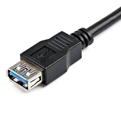 Cable De 2 Metros De Extension Alargador Pasivo Usb 3.0 Superspeed - Macho A Hembra Usb A - Extensor - Negro - Startech.Com Modelo, Usb3sext2mbk