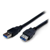 Cable De 2 Metros De Extension Alargador Pasivo Usb 3.0 Superspeed - Macho A Hembra Usb A - Extensor - Negro - Startech.Com Modelo, Usb3sext2mbk