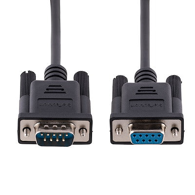 Cable De 3 Metros Serial Rs232 Para Modem Nulo, Crossover Cruzado Blindado, Cable Db9 Puerto Com Hembra A Macho Compatible Dte - Startech.Com Modelo, 9fmnm-3m-Rs232-Cable