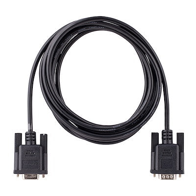 Cable De 3 Metros Serial Rs232 Para Modem Nulo, Crossover Cruzado Blindado, Cable Db9 Puerto Com Hembra A Macho Compatible Dte - Startech.Com Modelo, 9fmnm-3m-Rs232-Cable