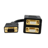 Cable De 30cm Duplicador Divisor De Video Vga De 2 Puertos - Multiplicador Splitter 2 Salidas - 2x Hembra Hd15 - Startech.Com Modelo Vgaspl1vv