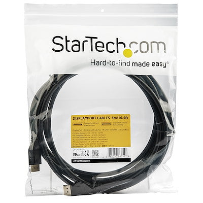 Cable De 5 Metros Displayport 1.4 - Certificado Vesa - 8k@60hz - Hbr3 - Hdr - Cable De Pantallas Dp A Dp - Cable Displayport De 8k - Startech.Com Modelo Dp14mm5m