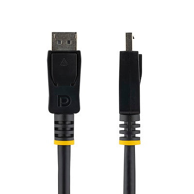 Cable De 5 Metros Displayport 4k Mbr Con Cierre De Seguridad Mediante Mecanismo De Bloqueo - 2x Macho Dp - Latches - Negro - Startech.Com Modelo Displ5m