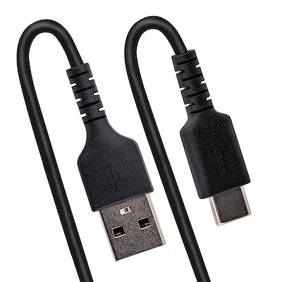Cable De 50cm De Carga Usb A A Usb C, Cable Usb Tipo C En Espiral De Carga Rapida, Cable Usb 2.0 A A Usbc Negro - Startech.Com Modelo R2acc-50c-Usb-Cable
