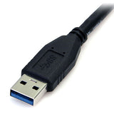 Cable De 50cm Usb 3.0 Super Speed Ss Micro Usb B Macho A Usb A Macho Adaptador - Negro - Startech.Com Modelo Usb3aub50cmb