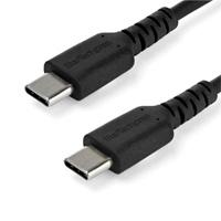 Cable De Carga De 1 Metro Usb C - De Carga Rapida Usb 2.0 Tipo C A Usb C Revestimiento Tpe De Fibra De Aramida M/M 60w Negro - Startech.Com Modelo Rusb2cc1mb