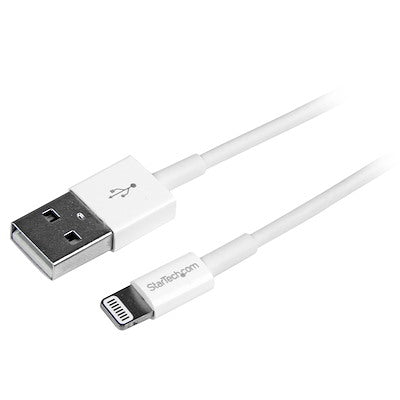 Cable De Carga De 1 Metros Usb A Lightning - Cable Lightning Certificado Mfi Apple - Cable Lightning De Servicio Pesado - Blanco - Startech.Com Modelo Rusbltmm1m