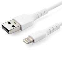 Cable De Carga De 1 Metros Usb A Lightning - Cable Lightning Certificado Mfi Apple - Cable Lightning De Servicio Pesado - Blanco - Startech.Com Modelo Rusbltmm1m