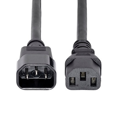 Cable De Corriente De 1.8 Metros De Extension - C14 A C13 - 14 Awg - 15a 125v - Cable Extensor - Startech.Com Modelo Pxt100146