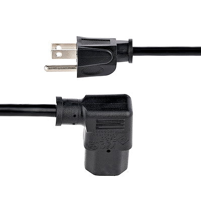 Cable De Corriente De 1 Metro Estandar De Alimentacion De Computadora, Acodado En Angulo Recto - 18awg - Nema 5-15p A C13 - 10a 125v - Startech.Com Modelo Pxt101l3