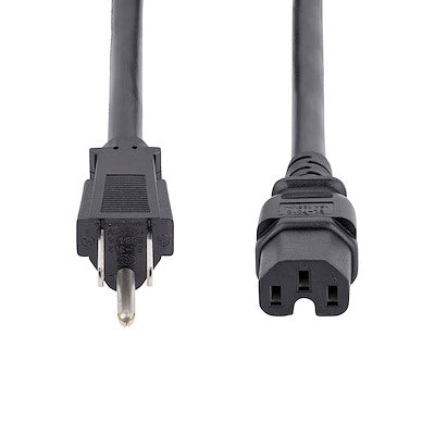 Cable De Corriente De 2.4 Metros De Alimentación Para Computadora - Servicio Pesado - 14awg - Nema 5-15p A C15 - 15a 125v - Startech.Com Modelo Pxt515c158
