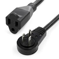 Cable De Corriente De 3 Metros De Extension - Cable De Alimentacion Rotativo Plano De 360° - Nema 5-15p A Nema 5-15r - 16awg - 15a 125v - Negro - 3 Puntas - Ul - Startech.Com Modelo Rtpac10110