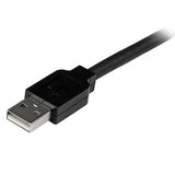 Cable De Extensión Alargador De 15 Metros Usb 2.0 Hi Speed Alta Velocidad Activo Amplificado - Macho A Hembra Usb A - Negro - Startech.Com Modelo Usb2aaext15m