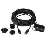 Cable De Extensión Alargador De 15 Metros Usb 2.0 Hi Speed Alta Velocidad Activo Amplificado - Macho A Hembra Usb A - Negro - Startech.Com Modelo Usb2aaext15m