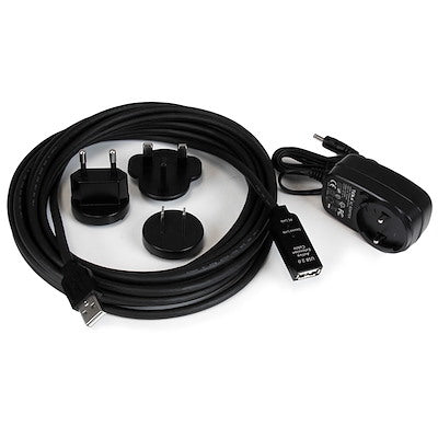 Cable De Extension Alargador De 5 Metros - Usb 2.0 De Extension Alargador Activo De 5 Metros - Macho A Hembra - Con Opción A Fuente De Poder Externa - Startech.Com Modelo Usb2aaext5m
