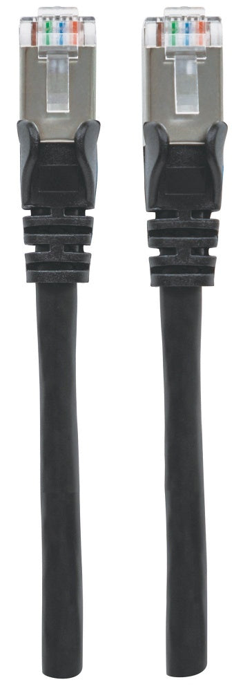 Cable De Red Intellinet Cat6A Sin Ftp, 3.0 M, Negro, 741545