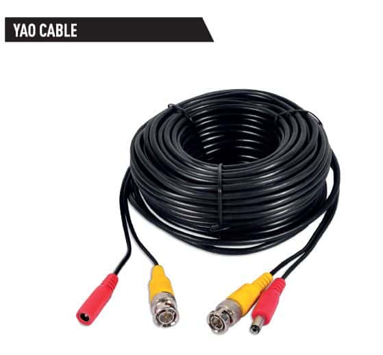 Cable De Video Qian Yao Qcv1701 18 Metros Conexion Bnc Y Energia