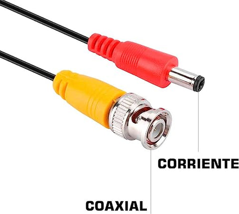 Cable De Video Qian Yao Qcv1701 18 Metros Conexion Bnc Y Energia