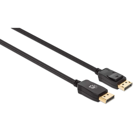 Cable Displayport Manhatan V1.4 Macho-Macho 1.0m Negro 8k@60hz/4k@120hz 353595