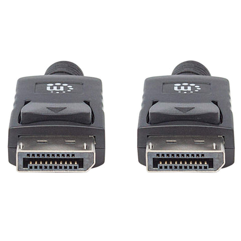Cable Displayport Manhattan Macho-Macho 1 Metro Negro Blindado 4k@60hz 306935