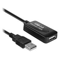 Cable Extension Activa Brobotix Usb 2.0, 15 Metros, Macho-Hembra, Encadenable X3, Negro
