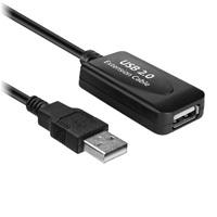Cable Extension Activa Brobotix Usb 2.0, 5 Metros, Macho-Hembra, Encadenable X3, Negro