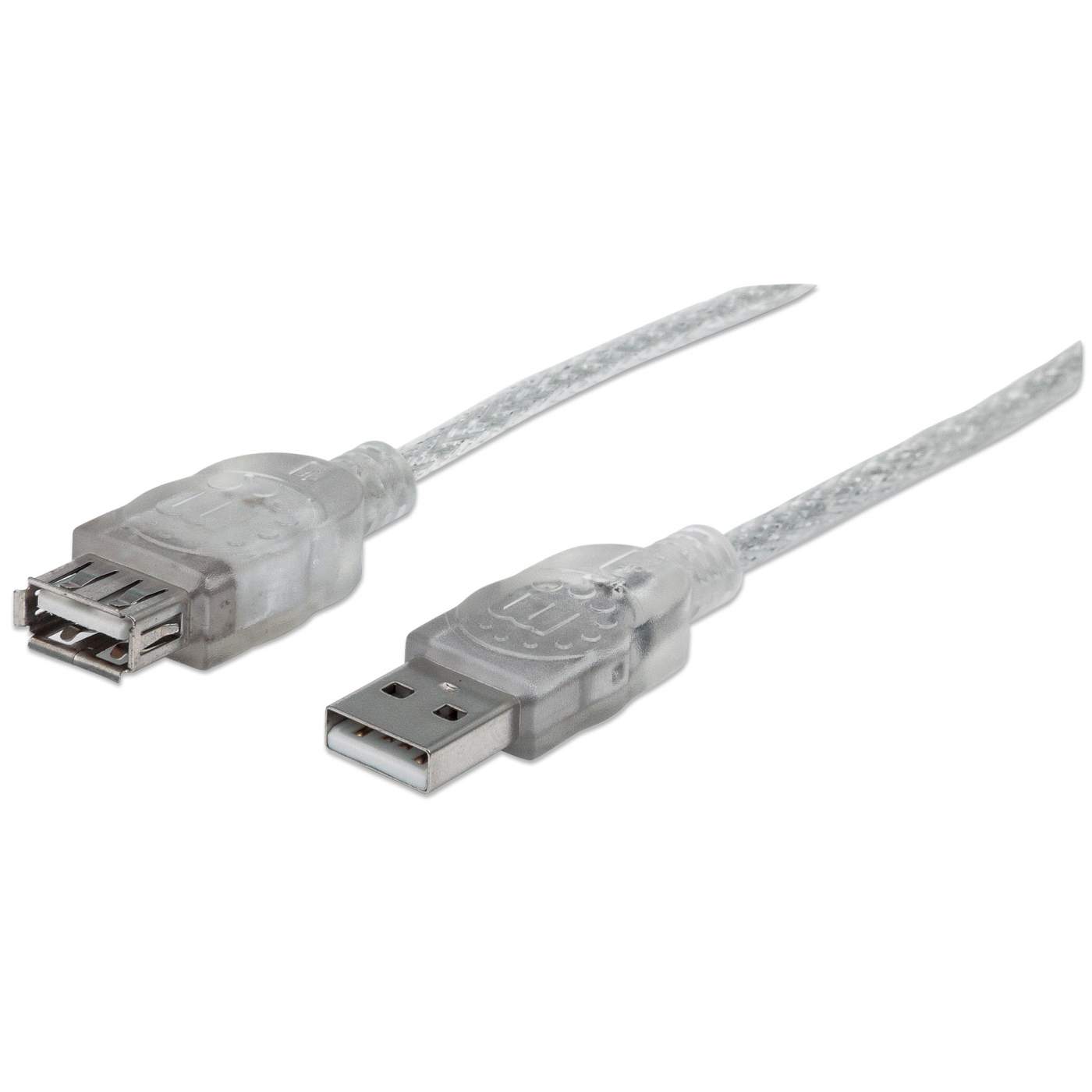 Cable Extensión Manhattan Usb V2.0 Macho-Hembra 4.5 Metros Plateado 480 Mbps 340502