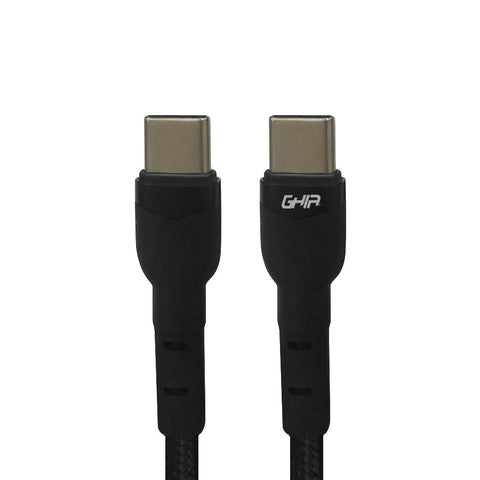 Cable Ghia Usb Tipo C A Tipo C Color Negro De 1 Metro